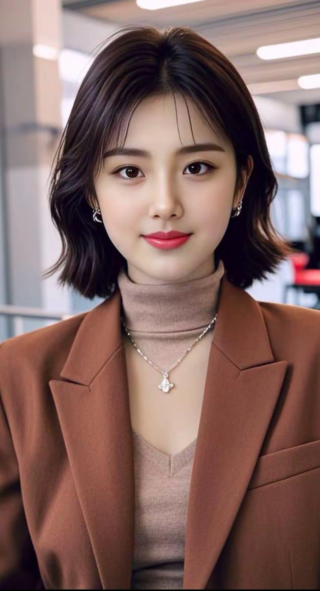 优雅气质，时尚穿搭，自信微笑，职场女神💄✨