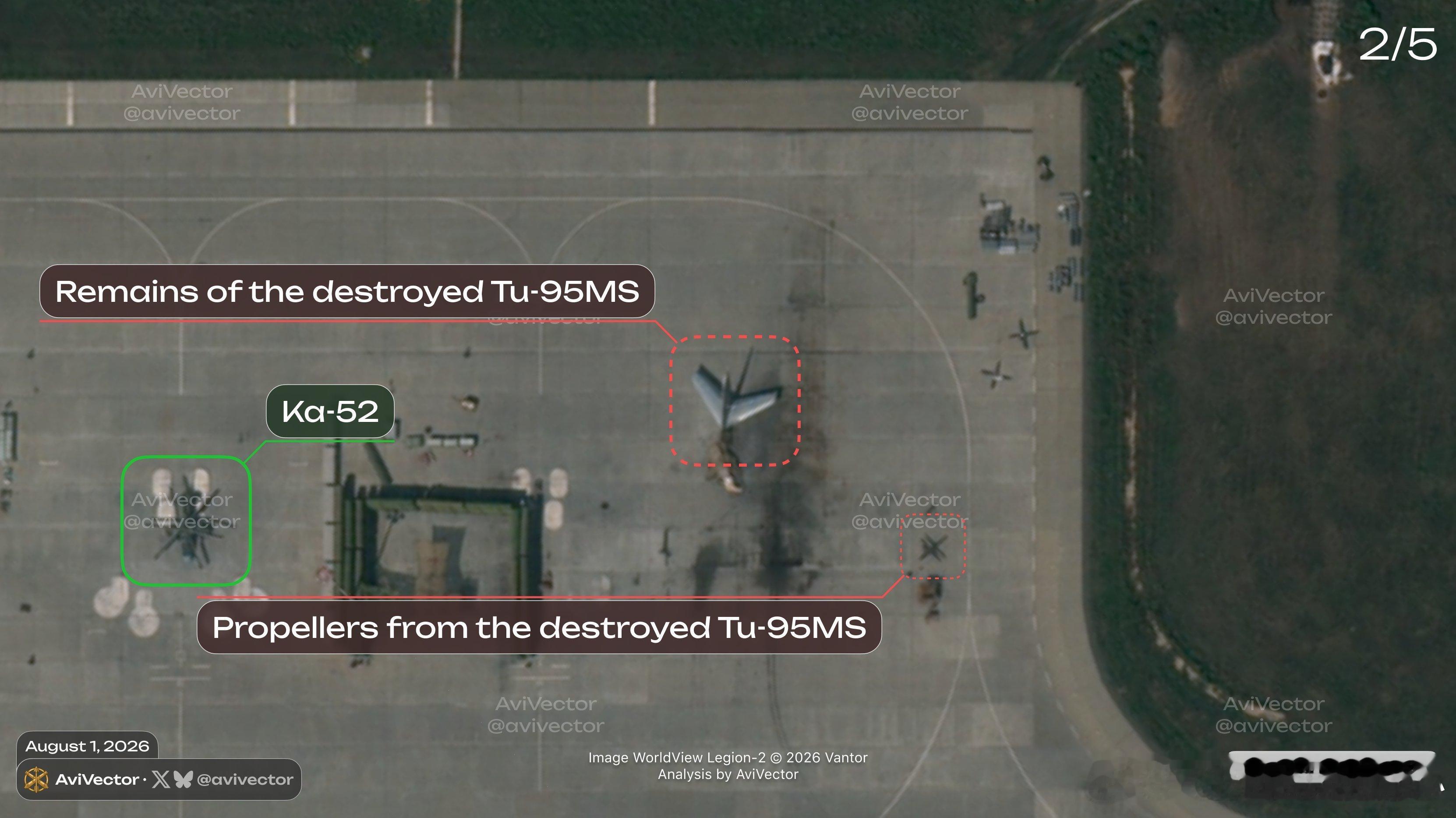 截至8月1日08:07UTC，卫星图像显示俄罗斯恩格斯-2空军基地停放有1架图