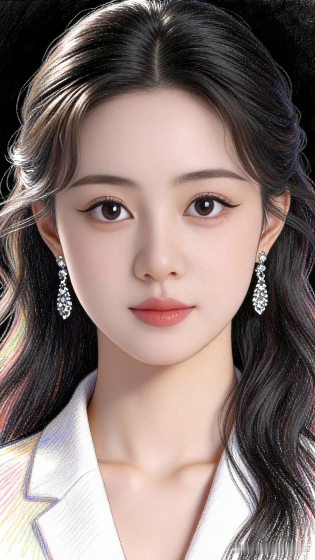 玉颜如花，倾国倾城。你心中的美女啥模样梦幻少女，温柔可人，闪闪发光的耳环，甜美