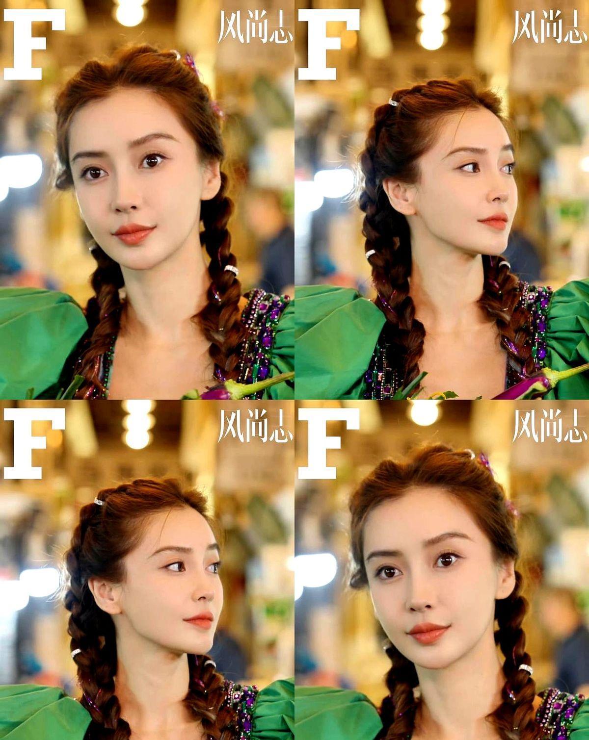 杨颖穿了一条绿裙子，没代言，没广告，Yanina直接卖断货了。俄罗斯老牌子，1