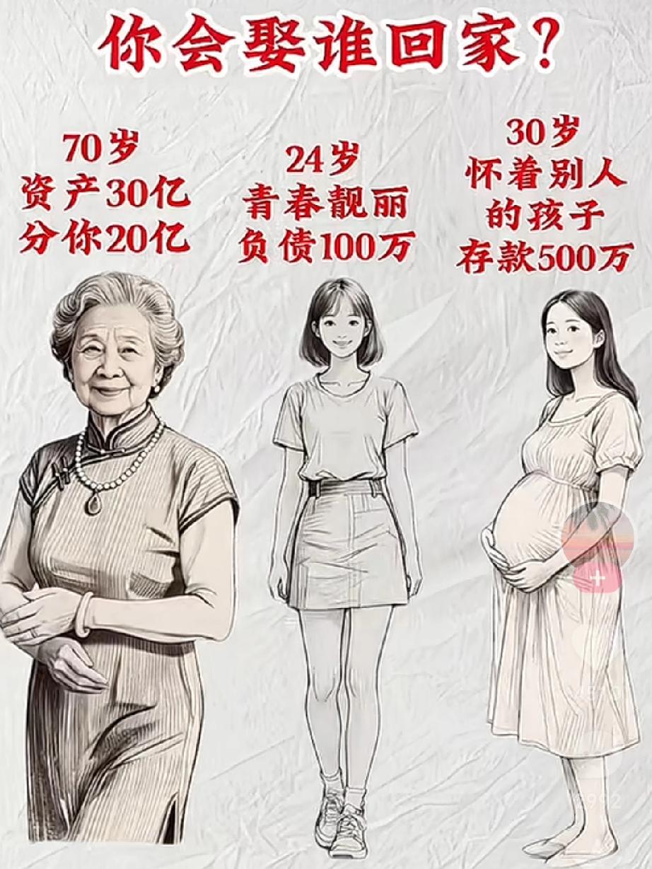 有3个美女，你会选择谁？评论区说出你的理由？看看和我想的一不一样？