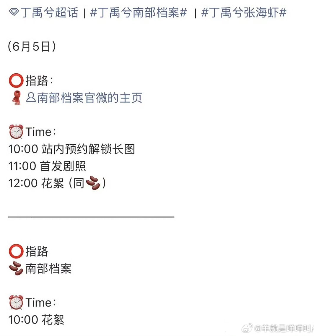 丁禹兮南部档案明天有物料