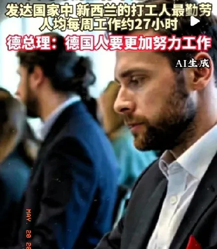 德国总理嫌人懒，要大家多干活德国总理最近说了句雷人话，直