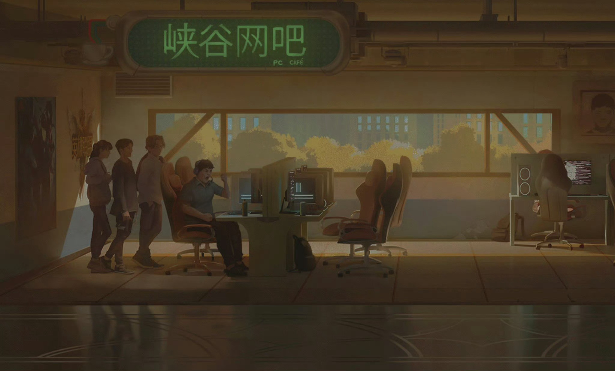 Uzi名人堂通行证背景图英雄联盟竞技游戏​​​