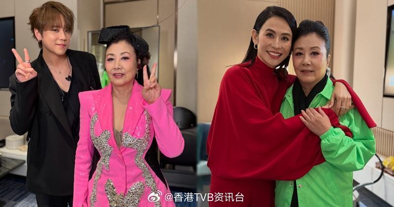 79岁汪明荃压轴支持古天乐澳门演唱会，后台偶遇姜涛宣萱合影古天乐昨晚（30日）在