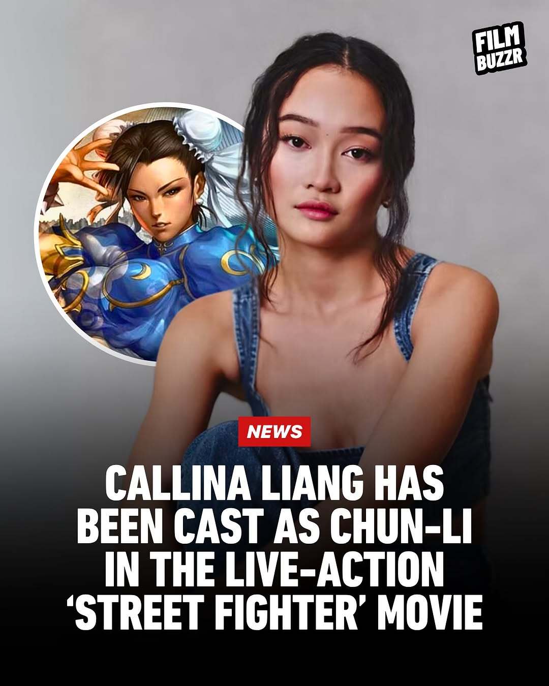 据外媒，25岁的加拿大演员卡莉娜·梁（CallinaLiang）将出演《街头霸