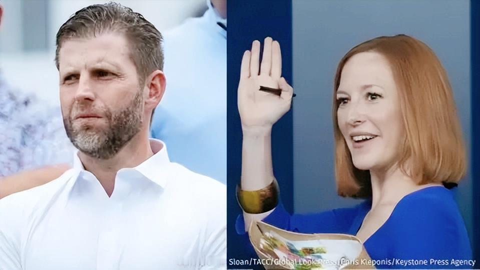 特朗普总统的二儿子埃里克刚刚返回美国就宣布要状告前白宫新闻秘书、现微软电视节目M