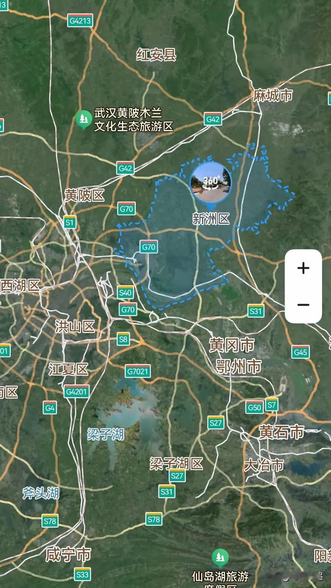 武汉，从城管会1到新洲区1算那个什么吗？新洲区，总面积1463.43平方公里，