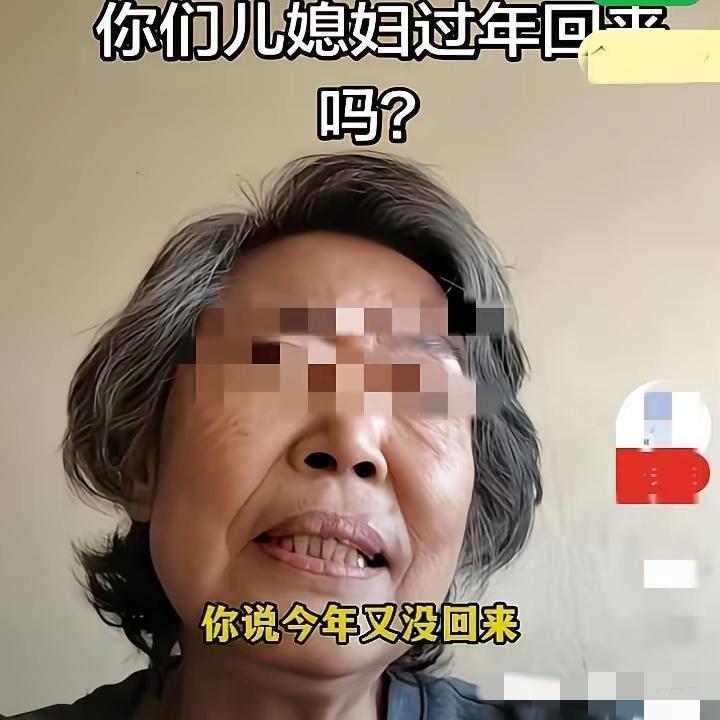 盼了一年团圆，结果只回来儿子一个人，这位婆婆的失落真的太真实了。儿媳只在结