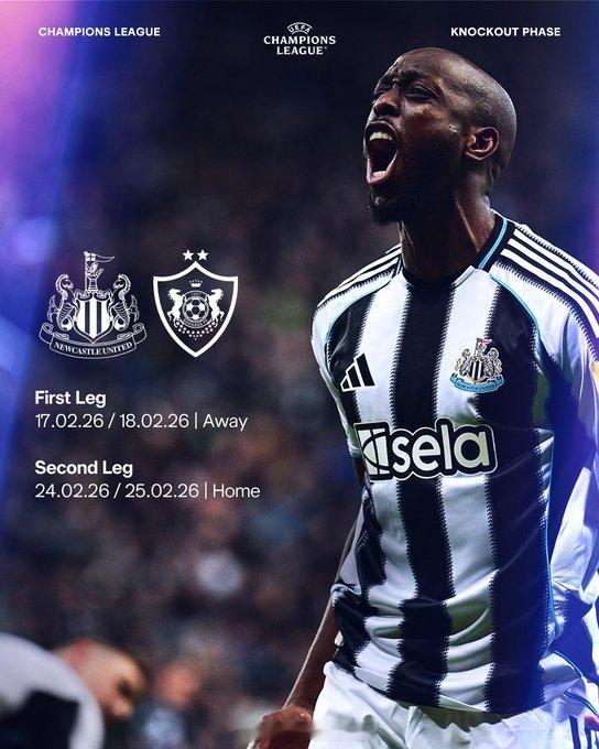 【纽卡欧冠上签暗藏危机】欧冠16强淘汰赛抽签，纽卡斯尔成功避免法甲球队摩纳哥，抽