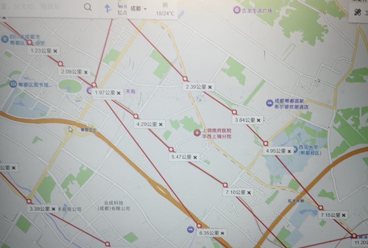 成都地铁20号线自制规划图线路名称：成都地铁20号线起止点：郫县站-川大望江
