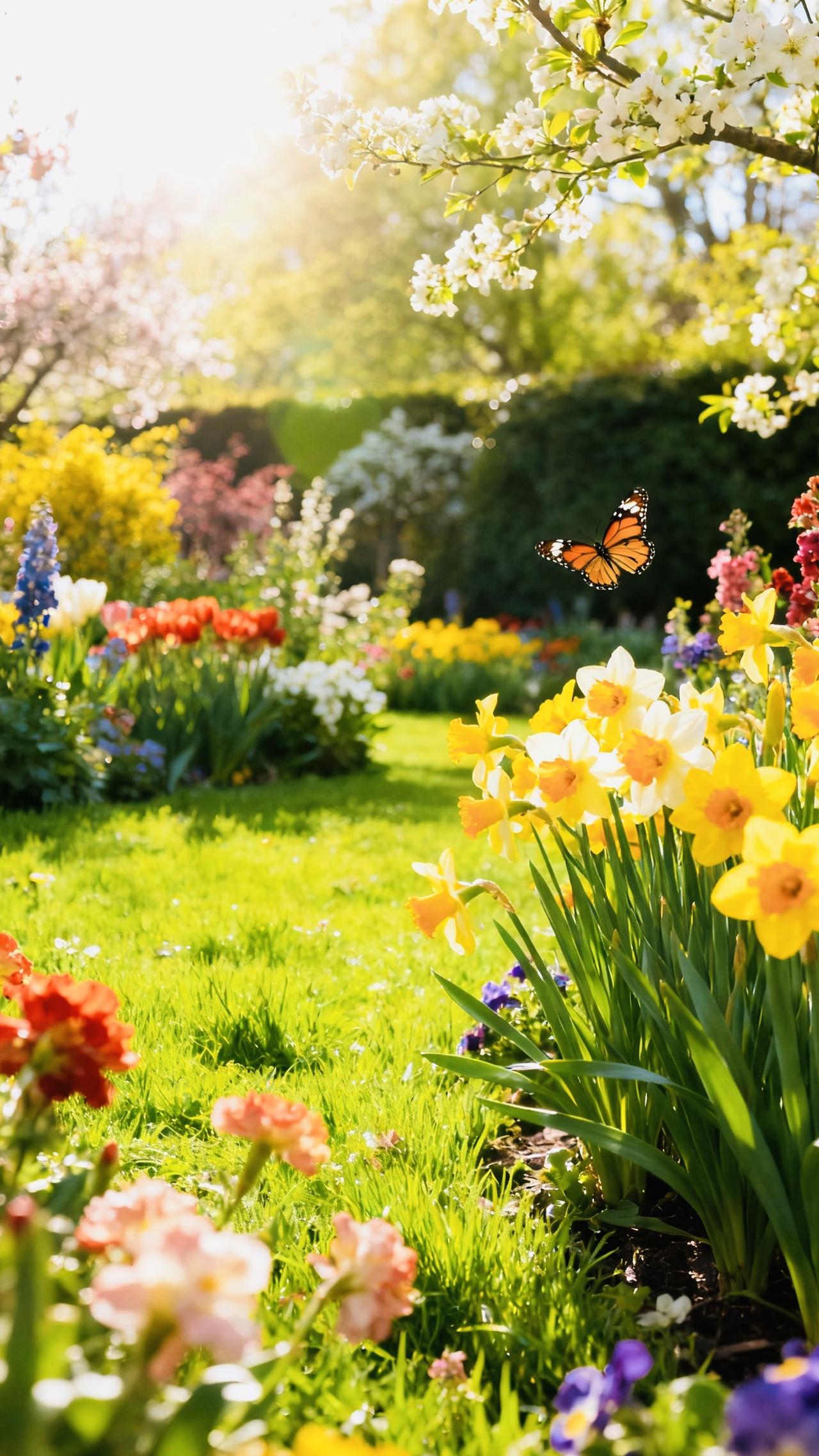 春：好雨知时节，当春乃发生。随风潜入夜，润物细无声。野花遍地是：杂样儿，