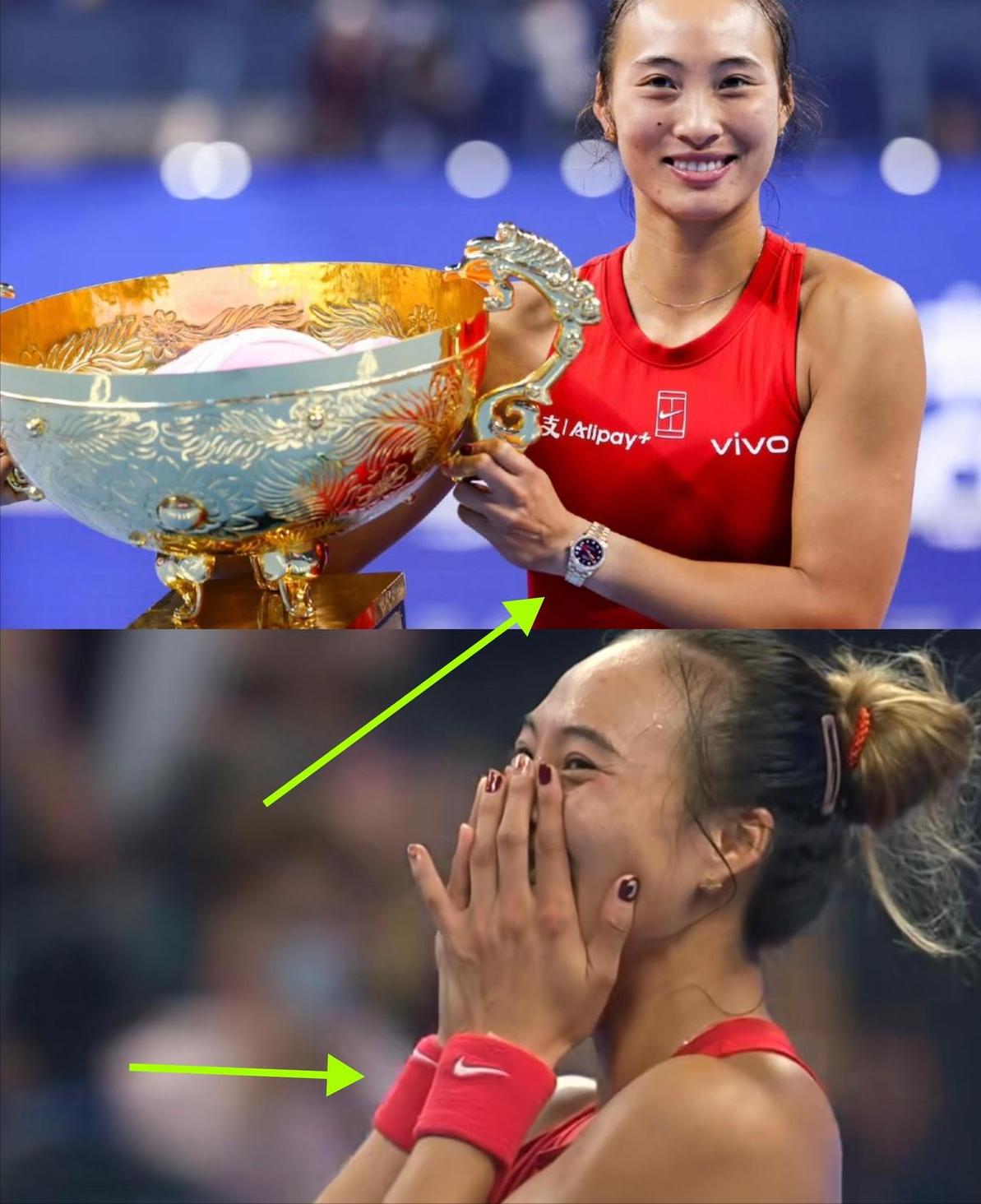 你以为资本大佬抢着签郑钦文，只是看中她打球好？你注意她颁奖时的一个动作没有？直接