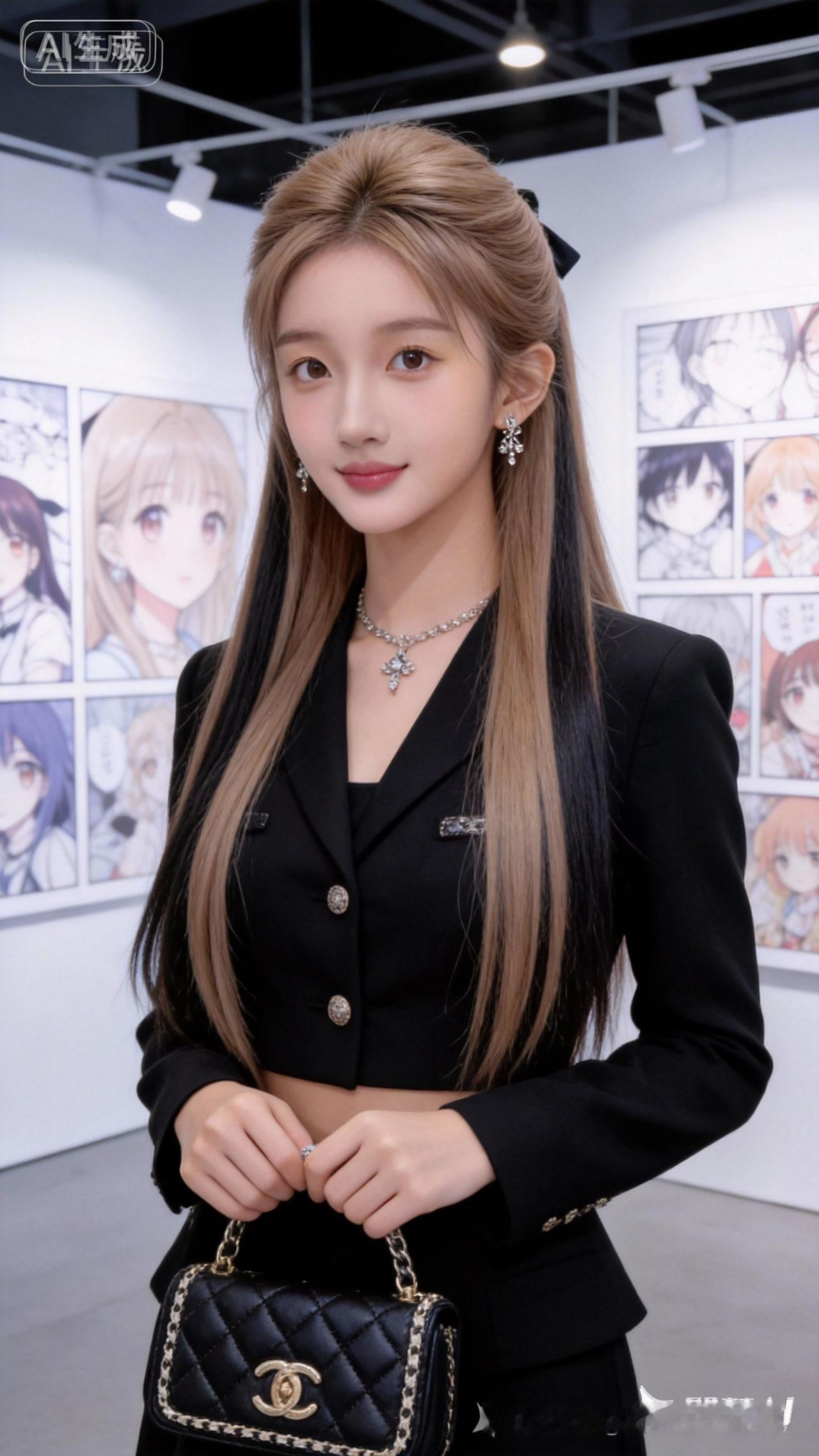 集卡领红包一张甜系少女漫画展写真