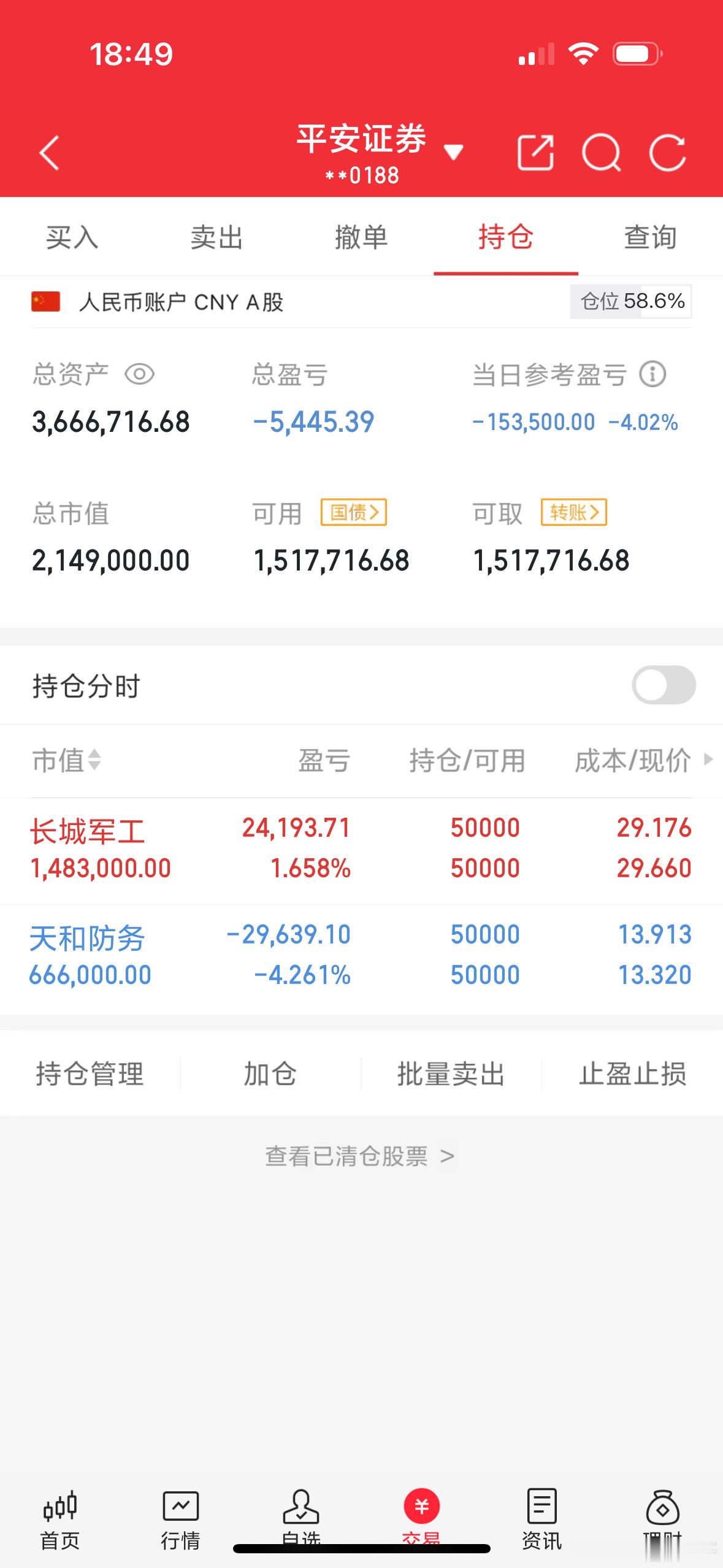 入財的牛哥认准唯一其它均为假冒长城军工跟天和防务继续维持！期待后市行情今天