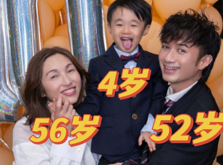 不知道大家发现没?大多数女人55岁已经绝经了，古巨基57岁的老婆还在生二