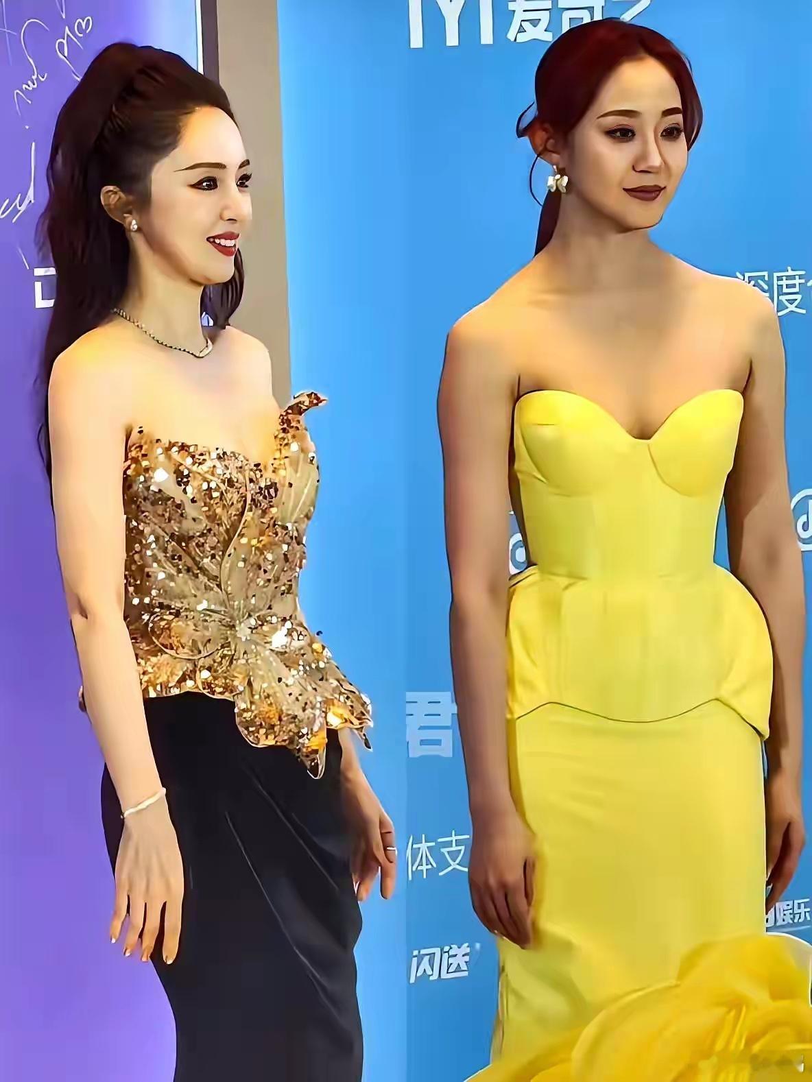 看昨晚爱奇艺尖叫之夜的生图，真被残酷的现实给击穿了。46岁的董璇，站在那儿跟剥了