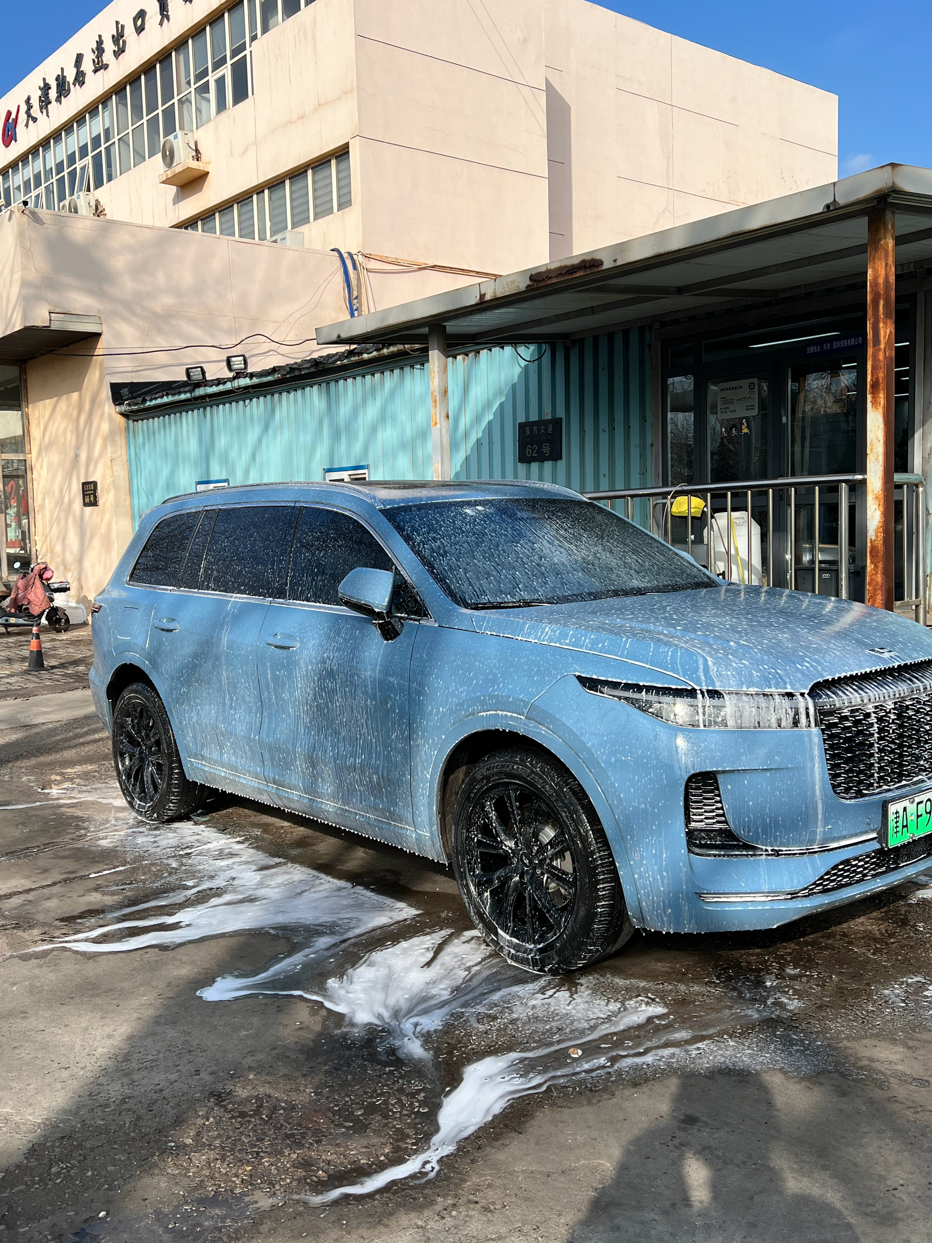 我洗完了车，告诉我还有雪？？？天津·中国天津自由贸易试验区