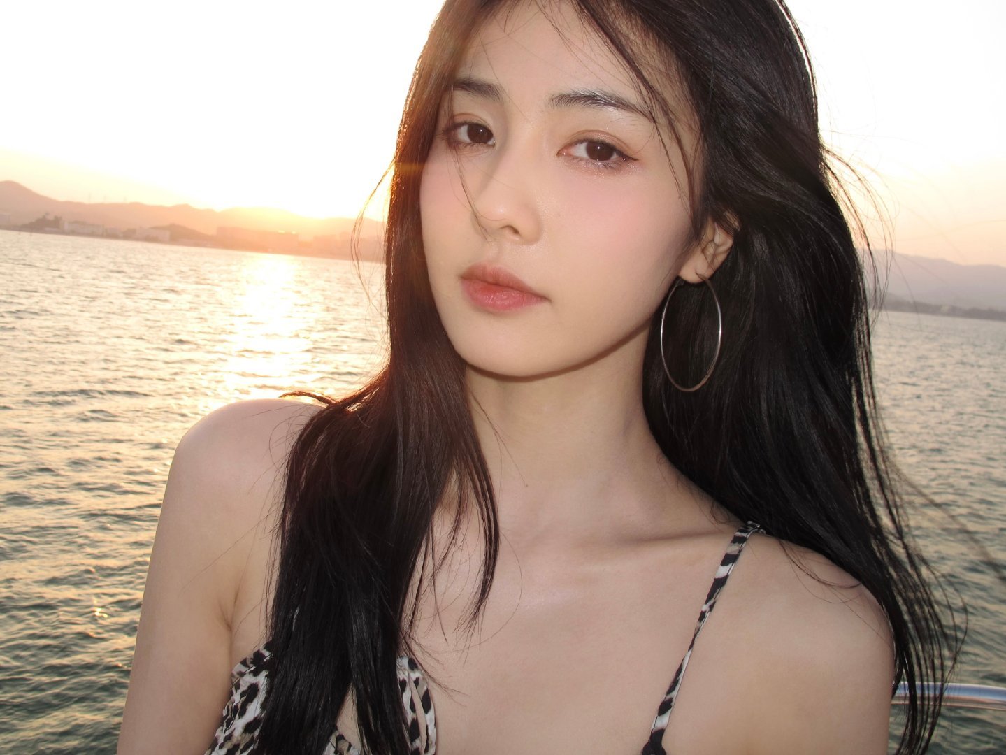 落日余晖下，不是风动，是对你的心动💗​​​