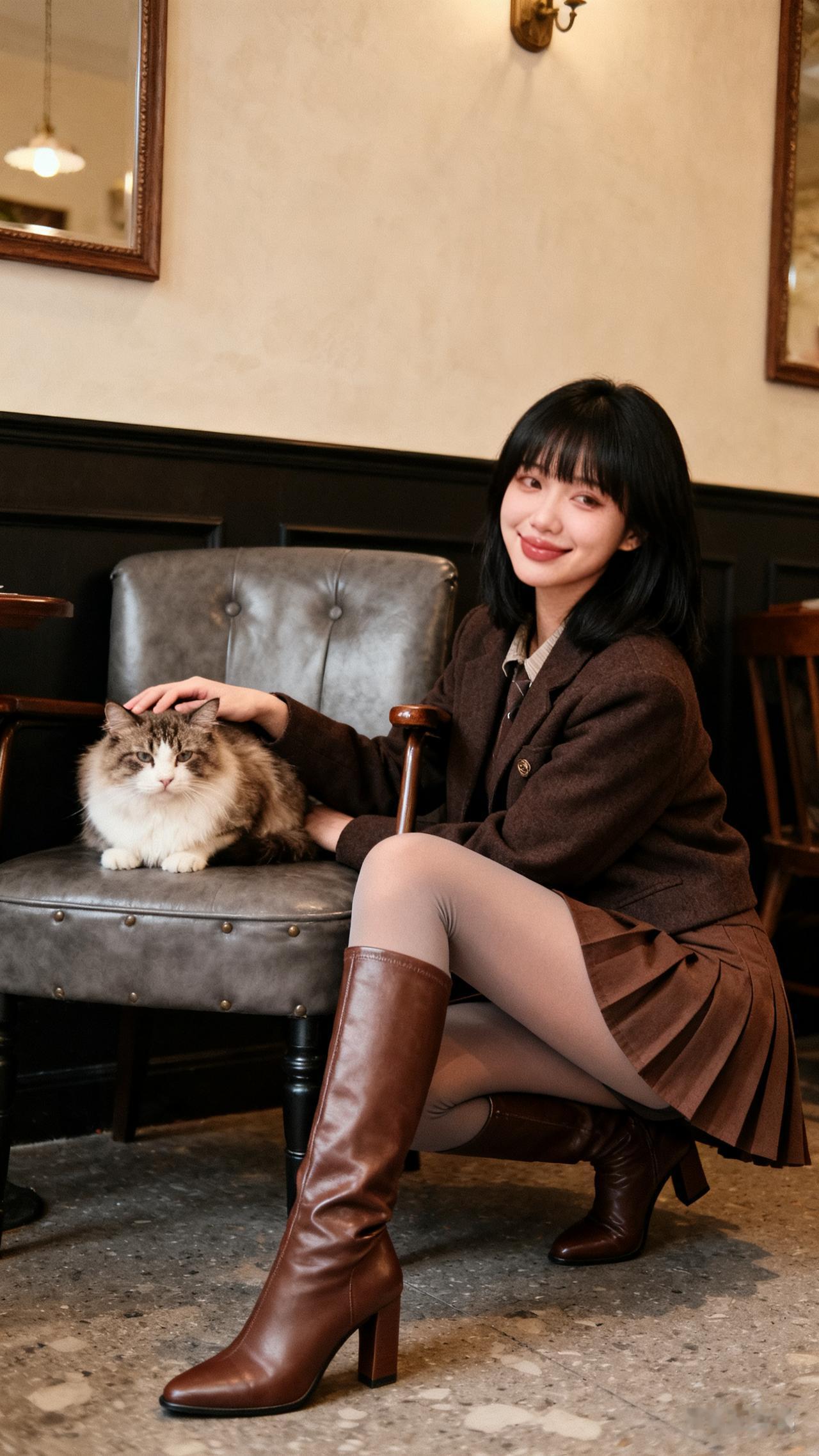 在温馨咖啡馆，与猫咪的甜蜜时光🐱💕治愈之家的猫咪小猫下午茶猫系咖啡馆猫