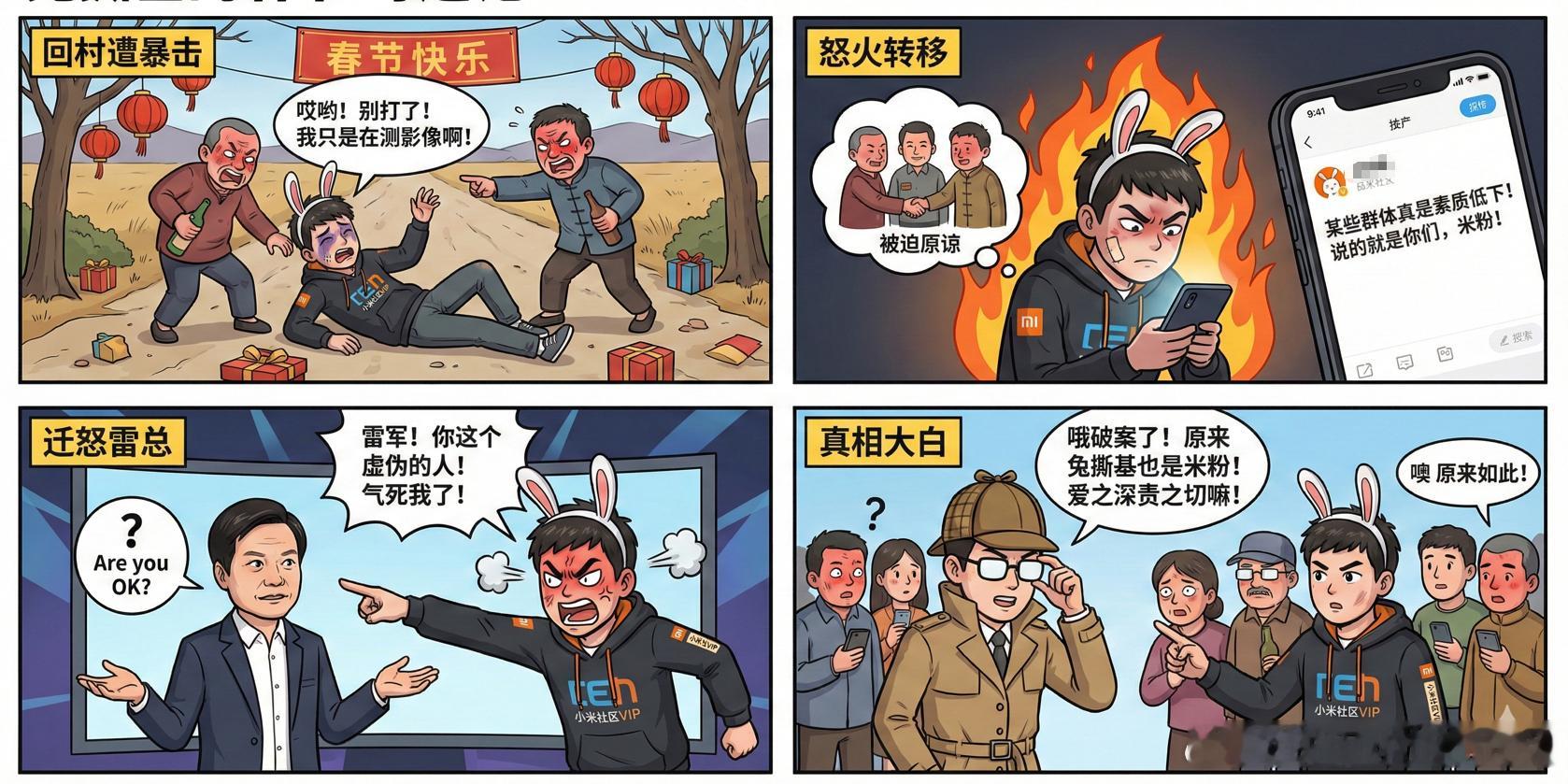 饱画师《春节挨打记》