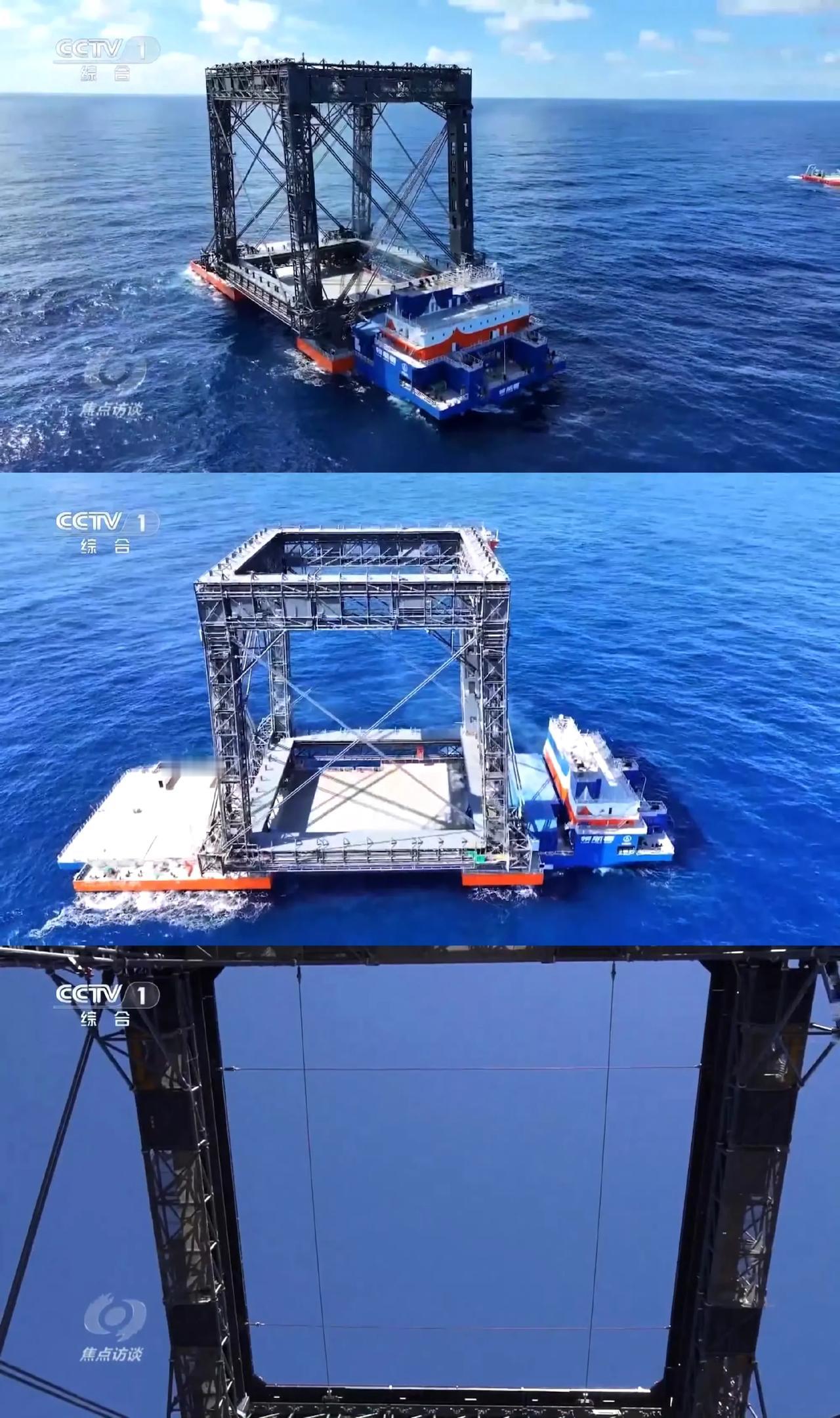 没想到咱们的火箭回收船这么大块头啊，满载排水量达2.5万吨，长度达到144米，宽