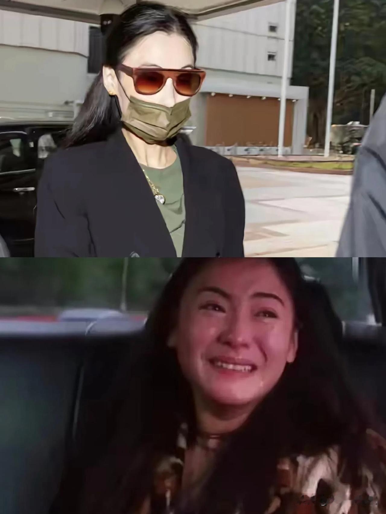 张柏芝现身法庭，墨镜口罩全副武装。离开谢霆锋的她，没结婚又生下一个儿子，小儿