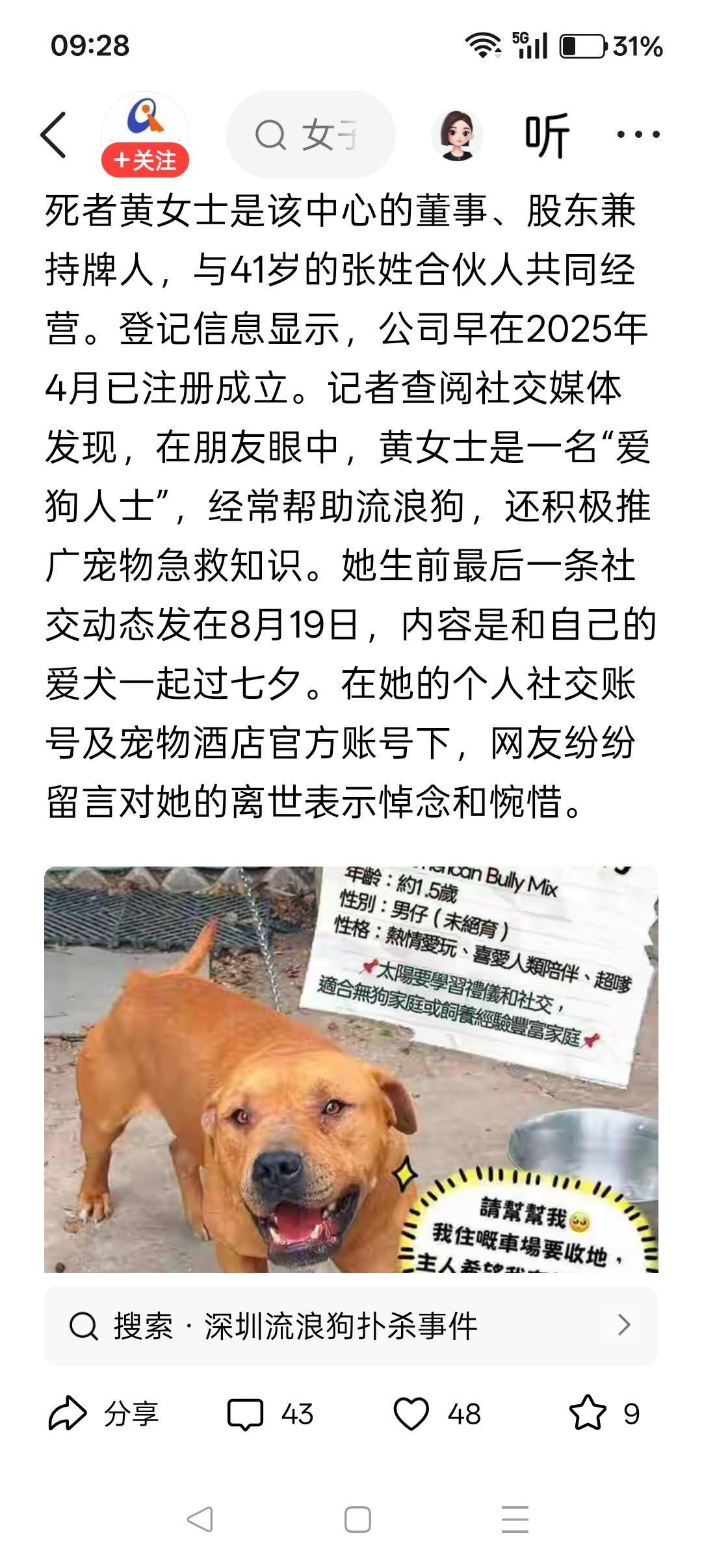 香港长期经营宠物酒店的黄女士，平日热心救助流浪狗、爱狗如命，她专门在“七夕情人节