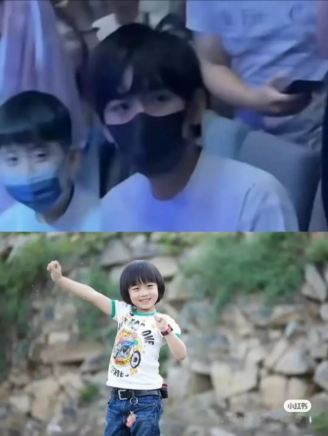 kimi长这么大了，跟林志颖好像​​​