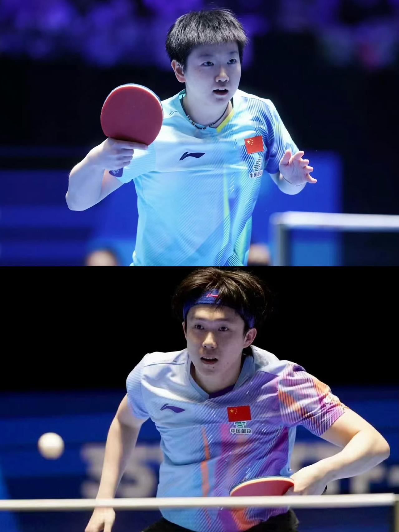 两场国乒内战，孙颖莎、王楚钦分别战胜队友，晋级亚洲杯男女单四强，恭喜两位！孙