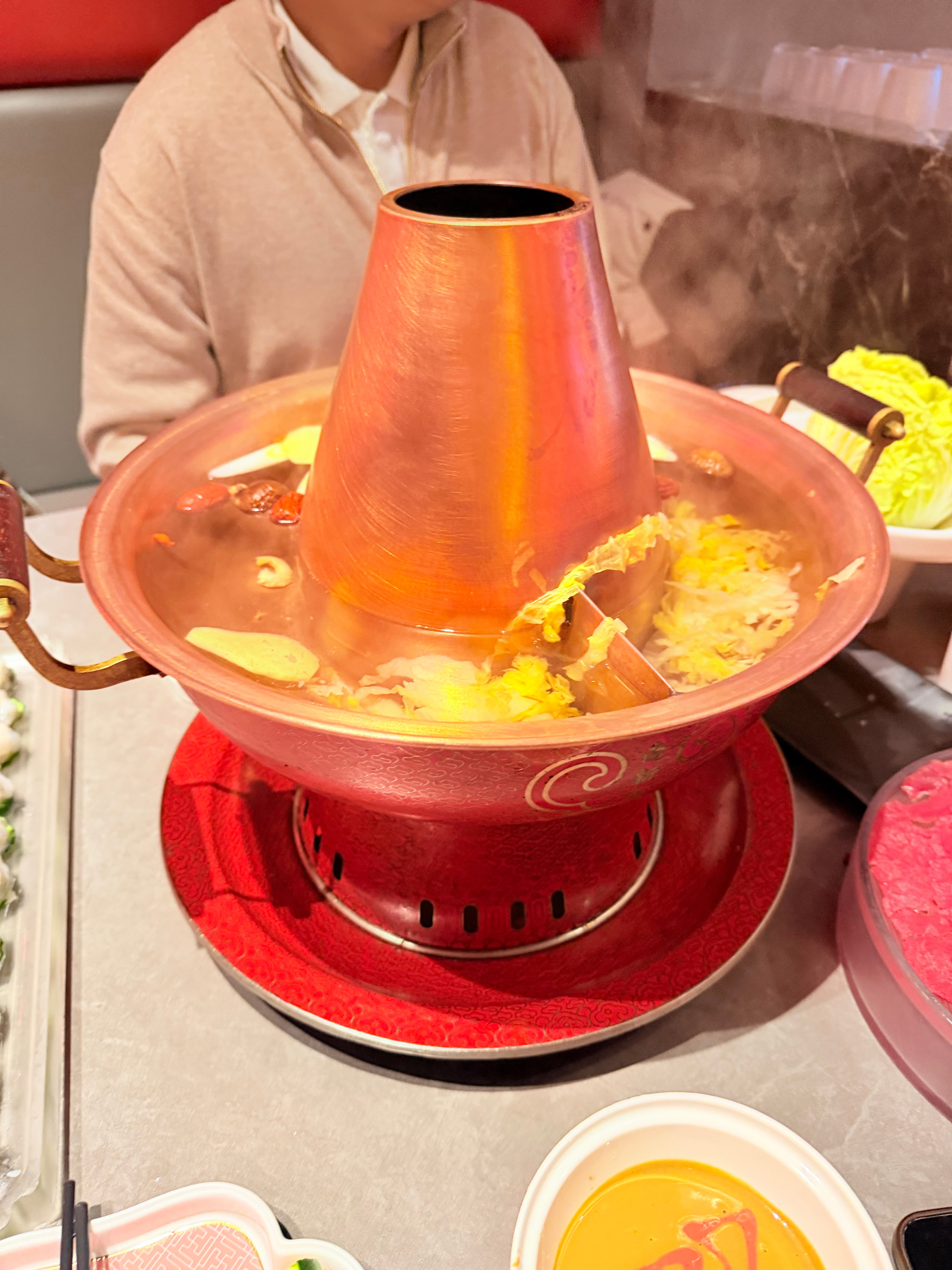 大冷天太适合老北京火锅了跟姚老板混一天吃9顿