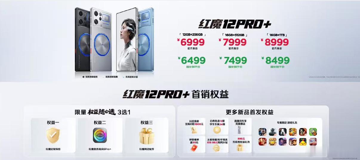 红魔12Pro+今日发布，今日开售！挑重点说几句。行业首款RGB水冷：微泵