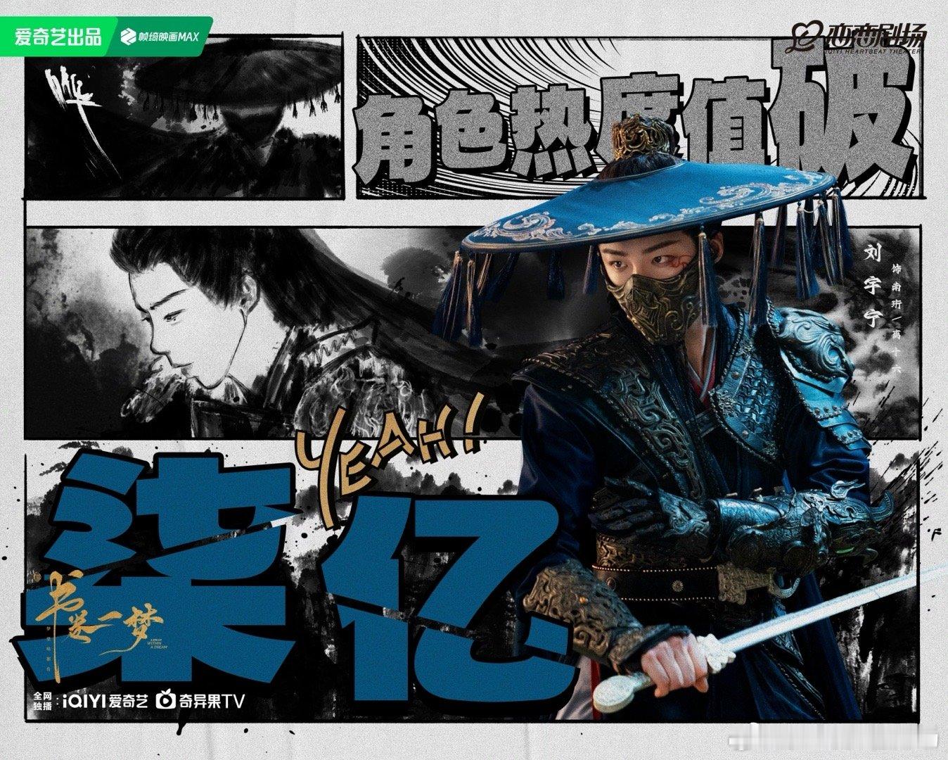 南珩爱奇艺首位热度破7亿角色🤓​​​