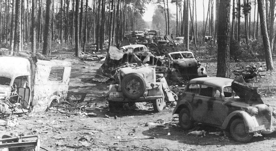 1945年的4月，哈尔贝战役爆发。被包围在柏林东南方向的德军第九集团军试图向西突