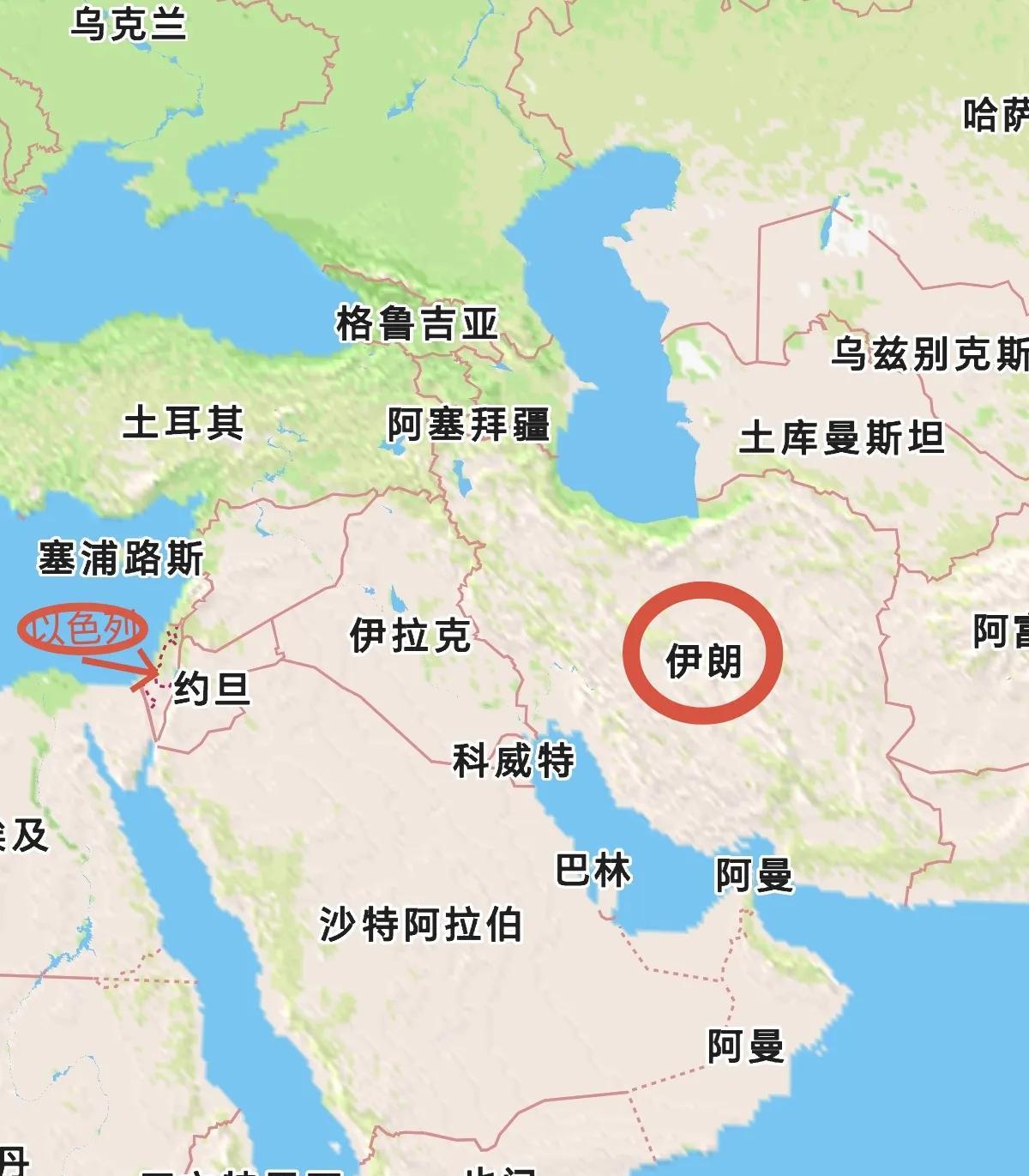 以色列不看地图吗？从哪里看出自己能消灭伊朗伊朗面积164.5万平方公里，以色列