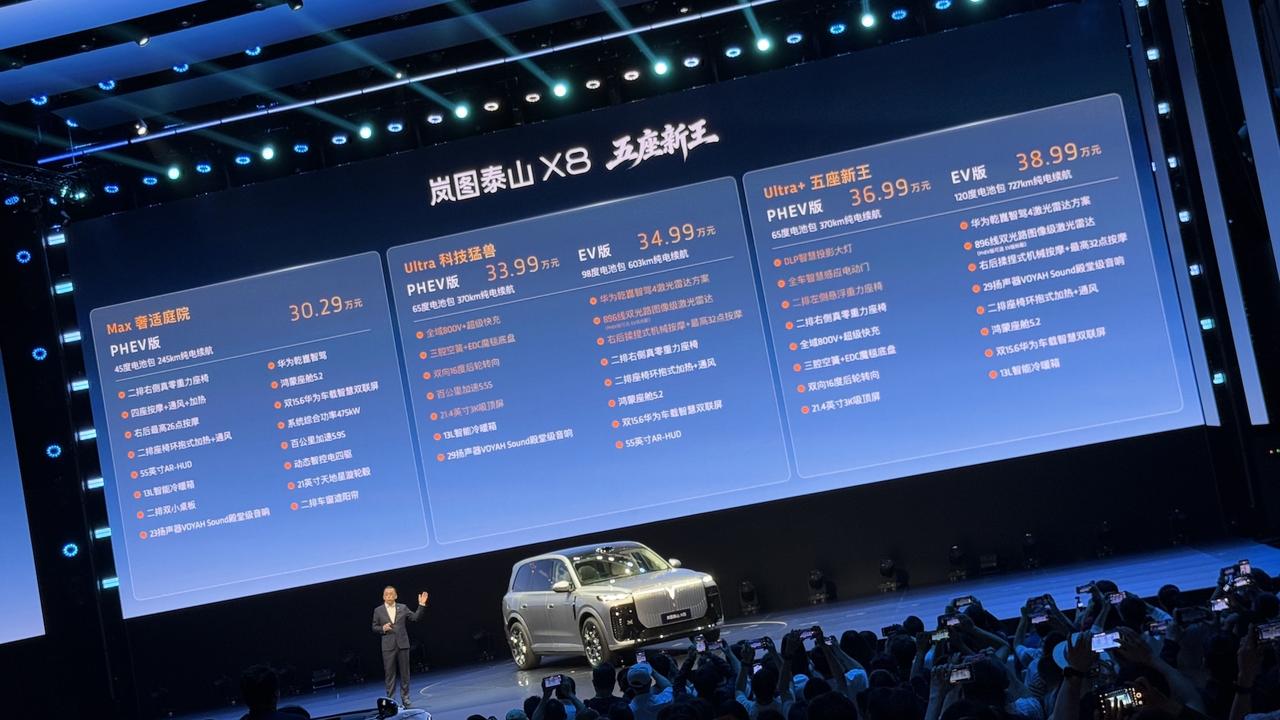 岚图邵总说过了，泰山X8不可能卖25万，绝对不可能。邵总果然没有食言，岚图泰山X