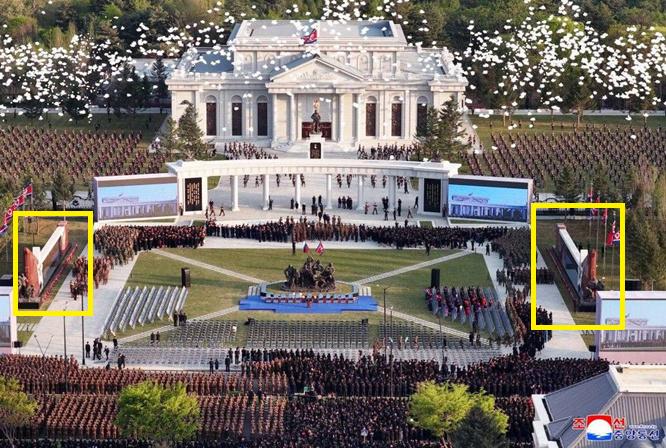 当地时间2026年4月27日，在朝鲜首都平壤的库尔斯克纪念馆，朝鲜军队的烈士墙证