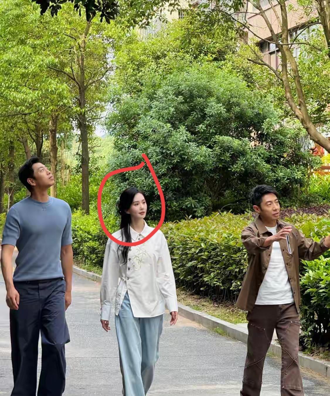 撒贝宁中间这位女士是谁？非常有气质