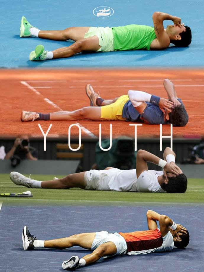 阿卡仅花了不到4年就实现了全满贯，以22岁8个月零27天的年纪，成为男子网坛历史