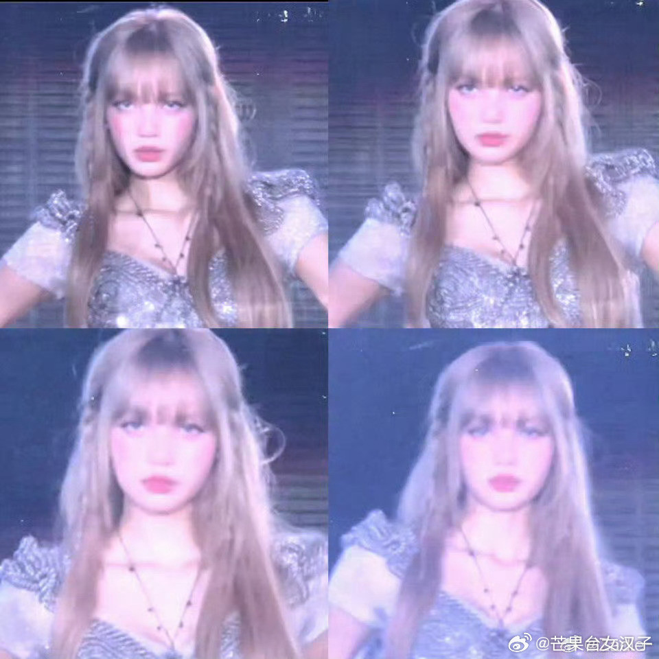 lisa人间芭比Lisa还是适合齐刘海，完全就是洋娃娃，和17年刚出道没差​