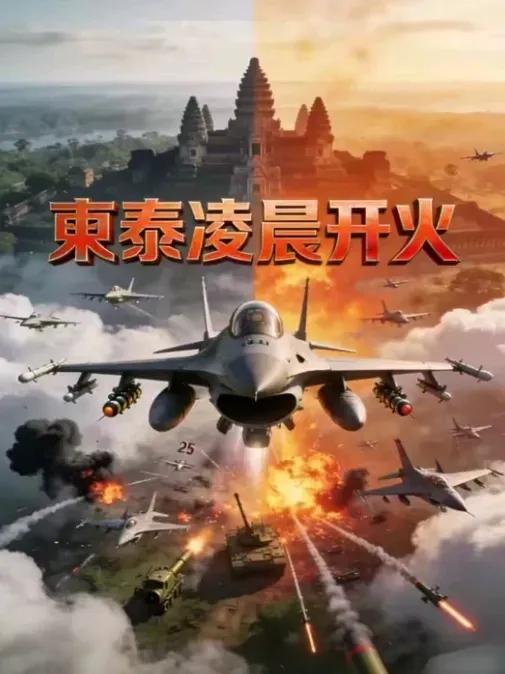 柬埔寨发怒了，齐射5000枚火箭弹，并出动33架无人机，反击泰国侵略行为，