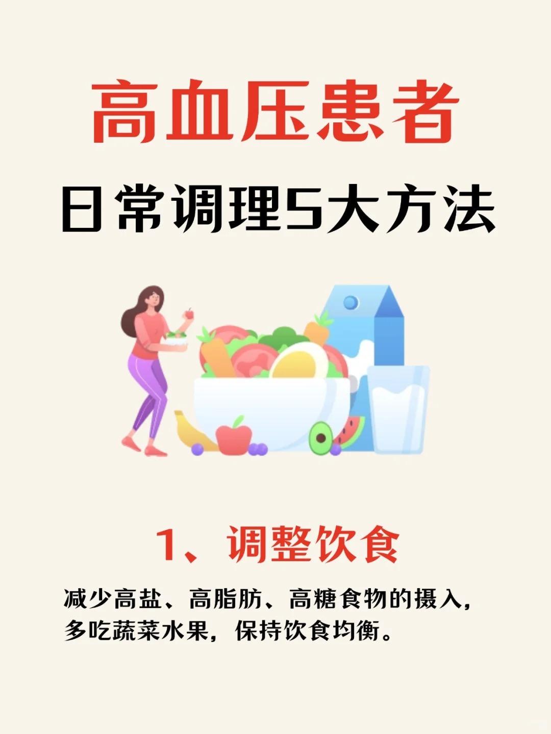 高血压患者|日常调理5大方法！