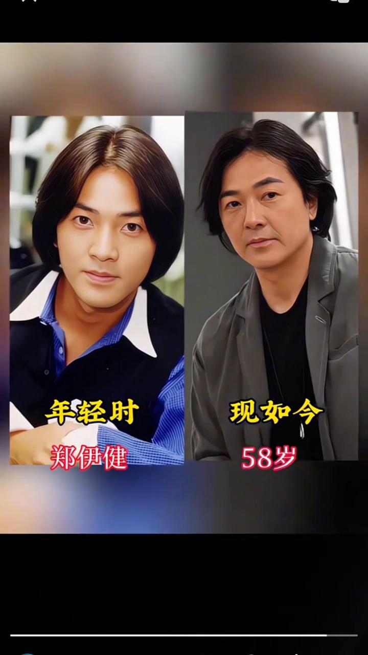 年轻时，现如今。·张学友，64岁。·温兆伦，73岁。·尊龙，63岁。·谢