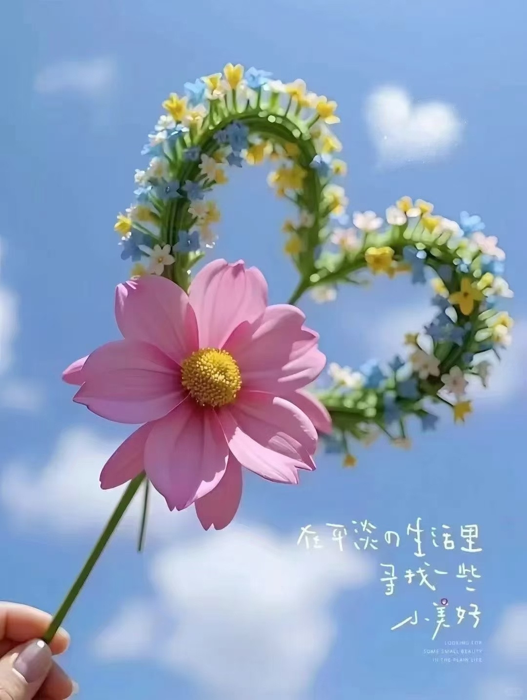 带一颗热爱的心上路， 心怀希望，万物可爱， 一切美好都在路上。 愿生活恰如其分，