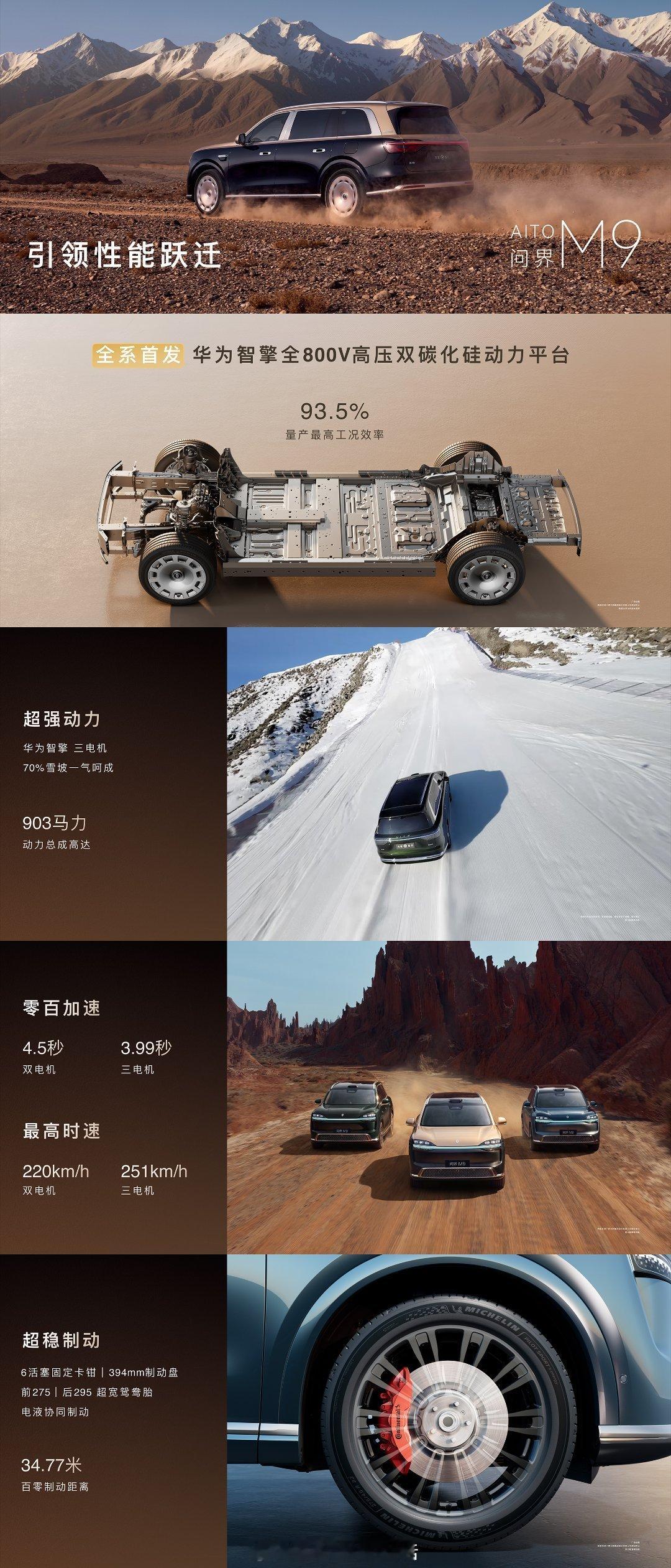 问界M9首发全新华为巨鲸电池平台问界M9实现性能全面跃迁，全系首发华为智擎全8