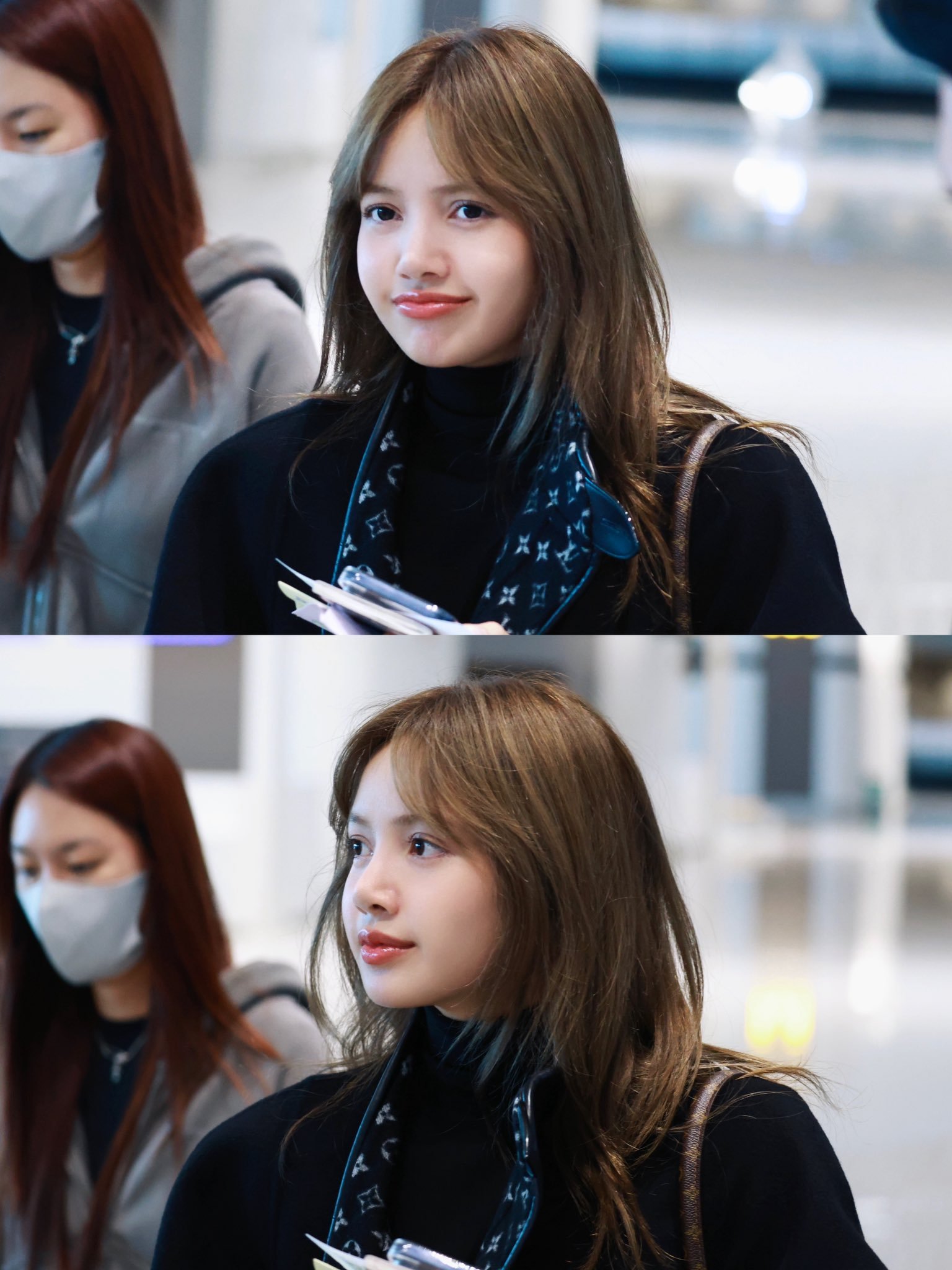 Lisa素颜机场图这跟刚出道时到底有什么区别，完全没有变啊期待Lisa