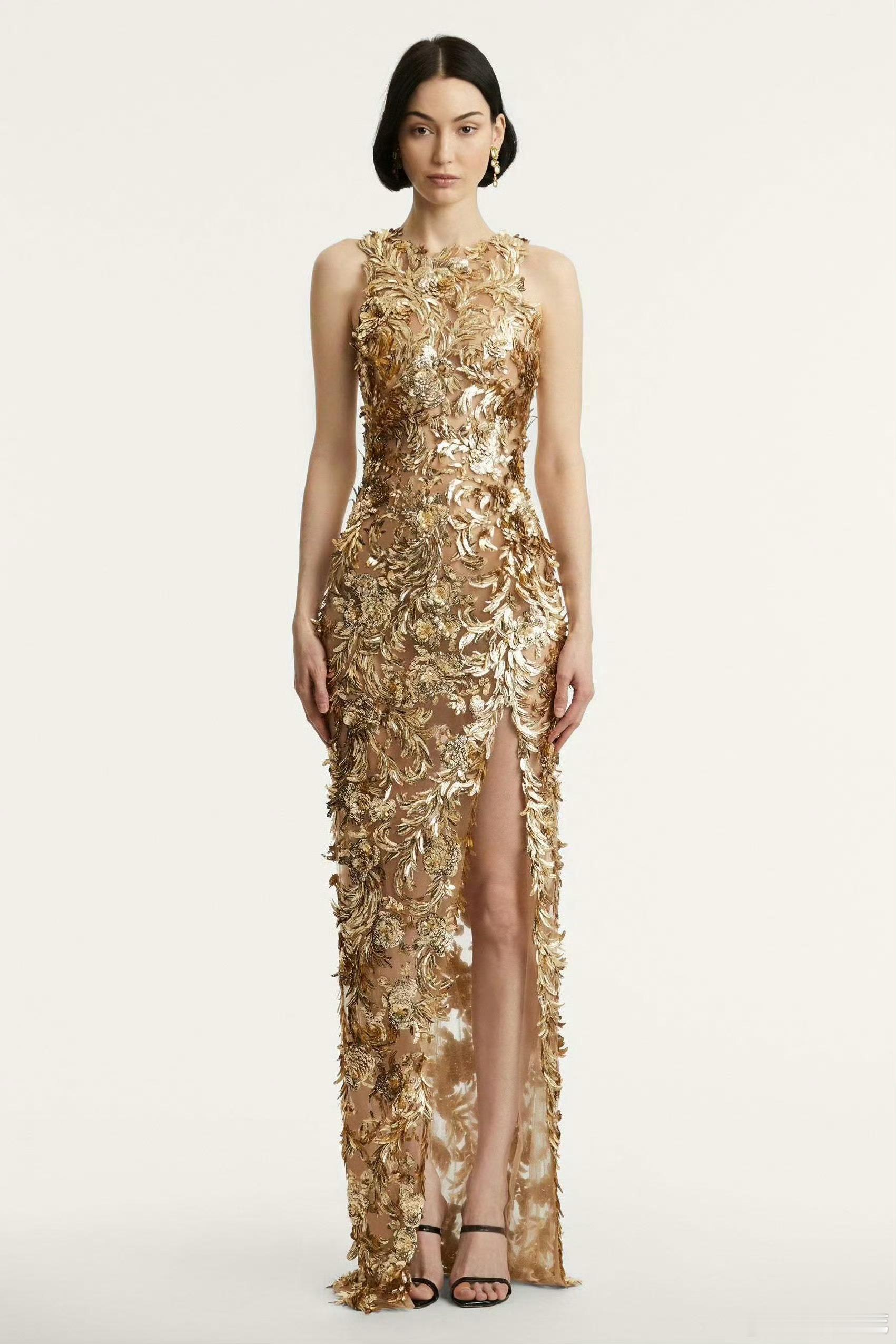 姐这身选的美哦！出席欧莱雅活动的代言人唐嫣，以一身Oscardela