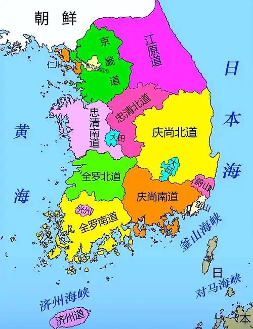 关于韩国的一些地理知识1:韩国国土面积10万平方公里。占朝鲜半岛总面积的45