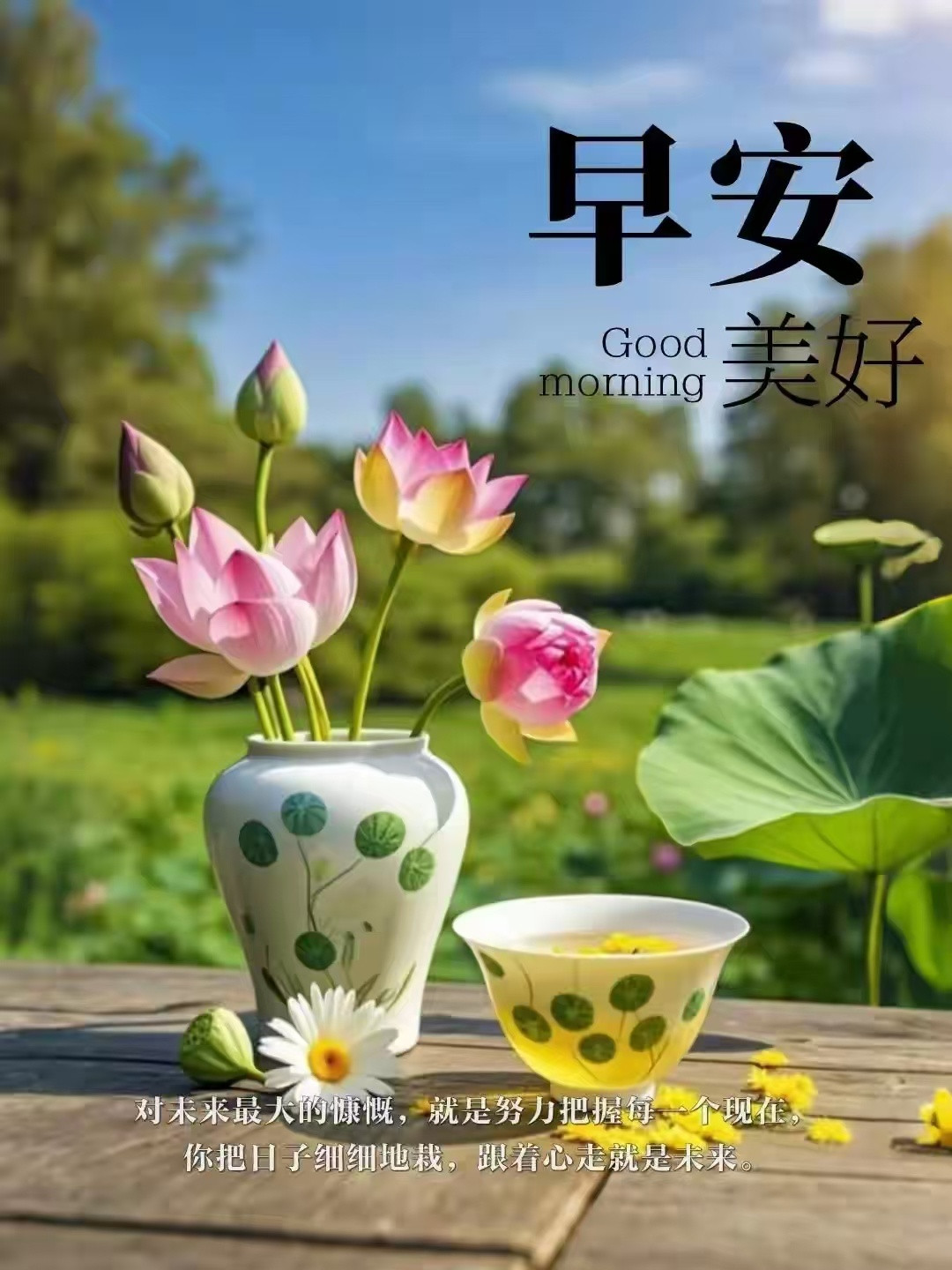 要开心，要快乐，要努力别让鸡零狗碎的生活，耗尽了向往！早安，今日愉快​​​