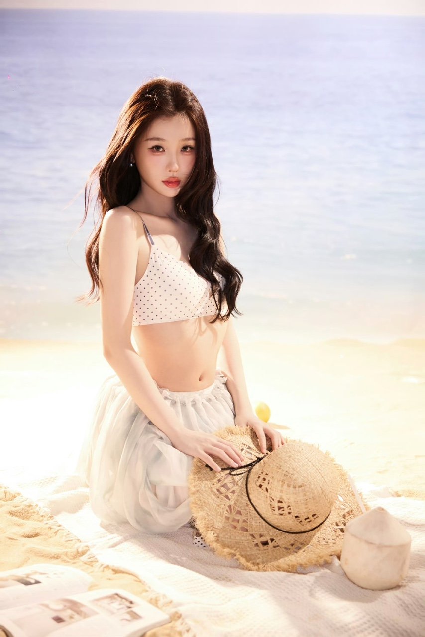 虞书欣夏日海风造型虞书欣感受夏日海风虞书欣夏日海风造型